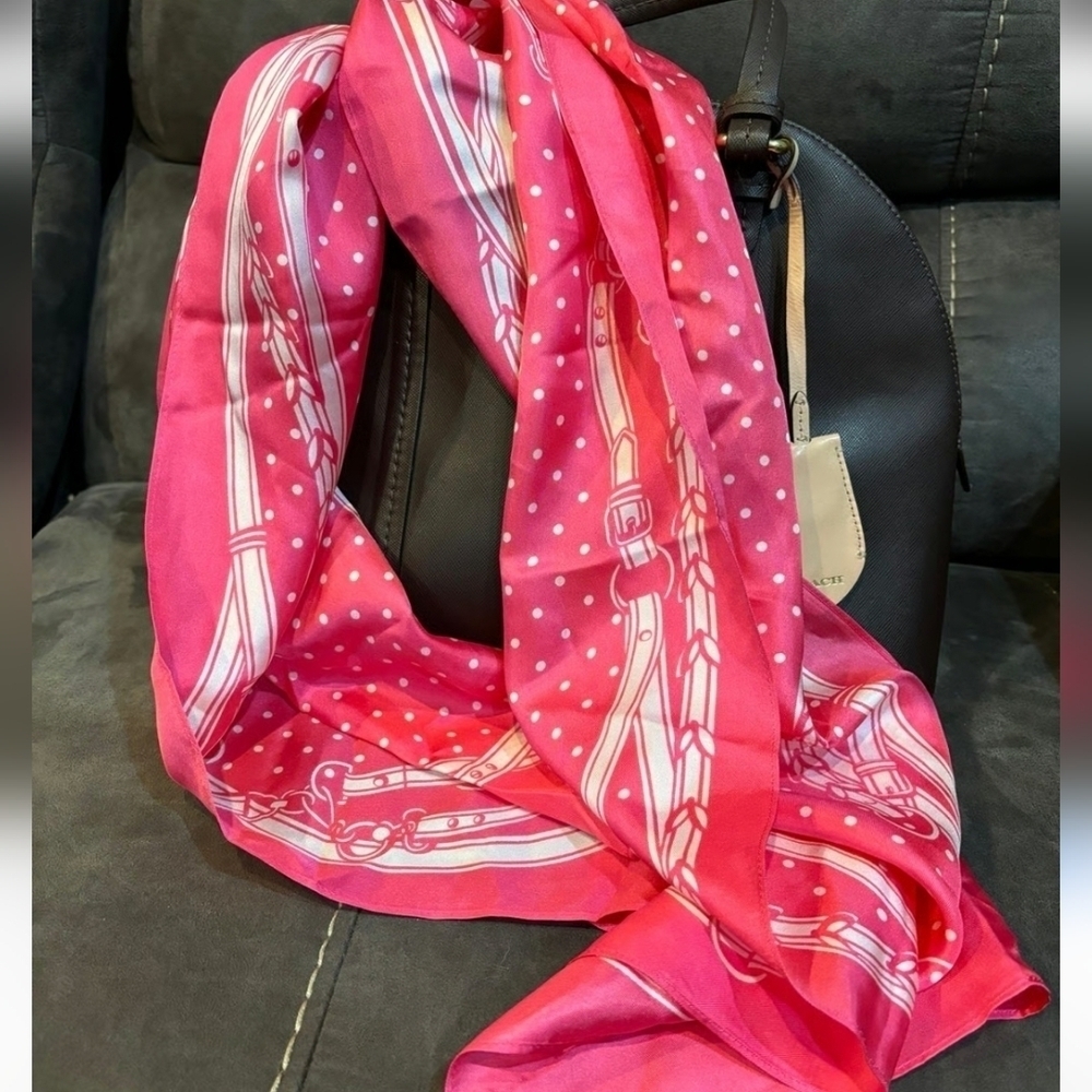 Lauren Ralph Lauren Large Silk Scarf 61"×14"